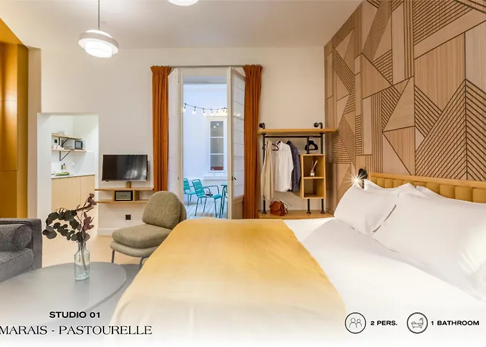 Апартаменты Beauquartier - Marais Pastourelle Париж